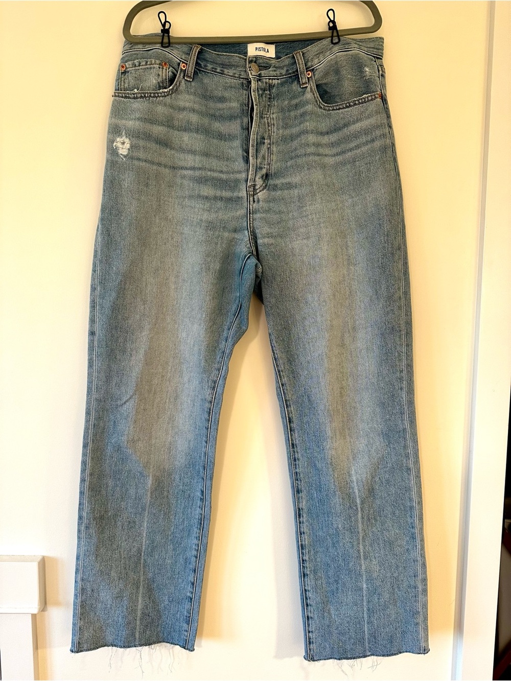 pistola Light Blue Straight Leg Jeans